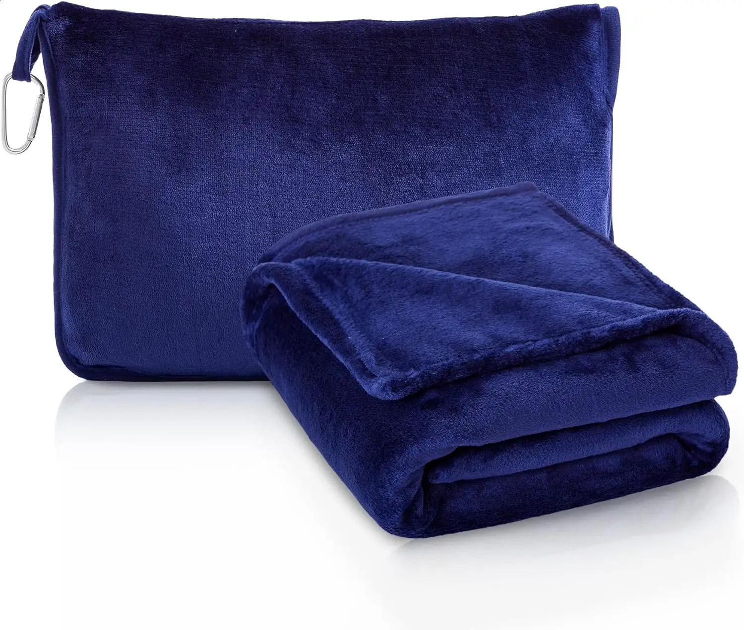 Portable travel blanket soft flannel airplane blanket 2-in-1 travel pillow and blanket set airplane wagon 240919