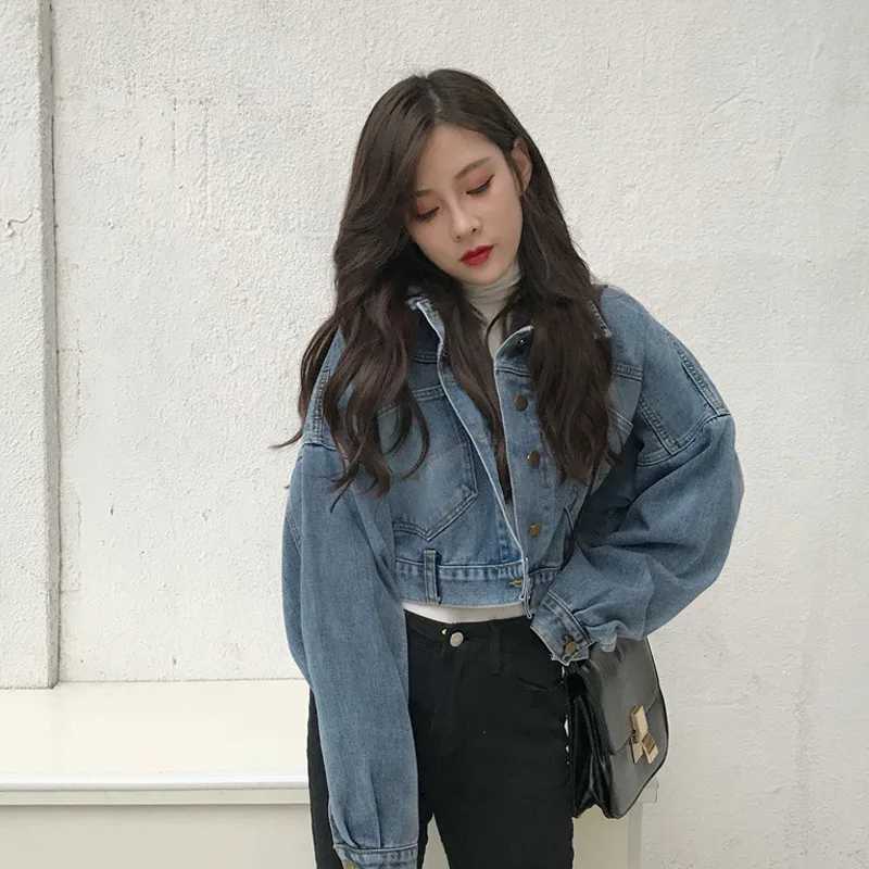 WomenS Jackets Spring and Autumn Vintage Denim Coat Female Korean Version Loose Short Style Net Everything with Top Ins TideX240920
