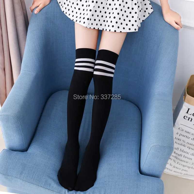 Kids Socks Spring/autumn over the knee socks kids baby girl Boy Football Stripes velvet school dance long toddler stocking calcetines rayas Q240920