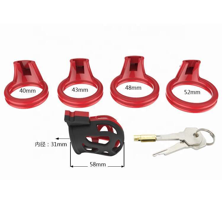 Men Fetish Sex Products Plastic Chastity Cage Dick Lock Cage For Men Chastity