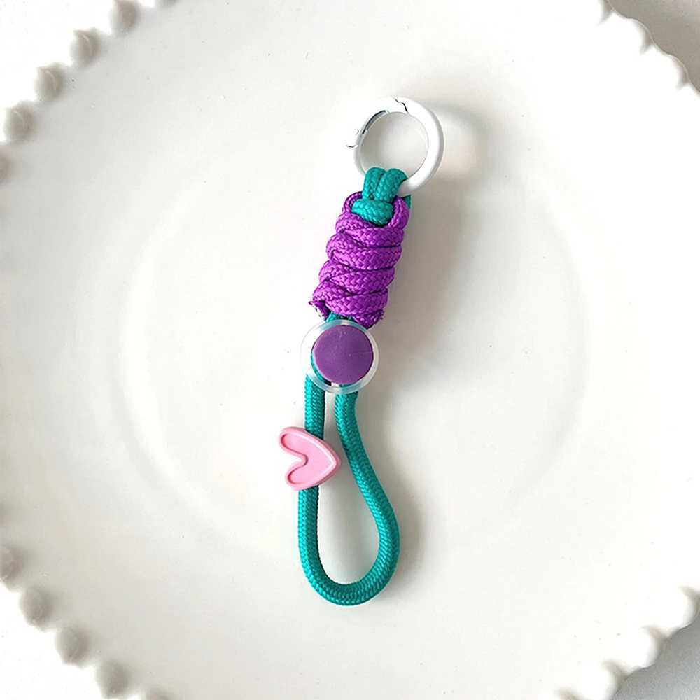 Fashion Keyring Creative Braided Lanyard Keychain For Phone Case Women Anti Lost Knot Rope Strap Car Key Chains Diy AccessoriesX240919