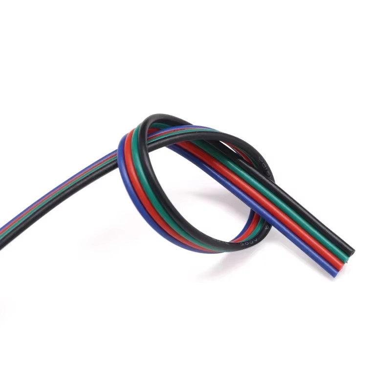 Lighting Accessories 2 3 4 5 6 Pin Extension Wire 22AWG Connector Cable Cord 100m per rolls For RGB RGBW RGBWW SMD WS2812B LED Strip DIY