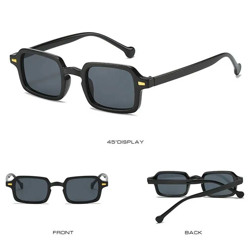 Fashion Square Sunglasses Women New Retro Rivets Decoration Glasses Men Leopard Blue Sun Glasses Gradient Shades UV400X240920