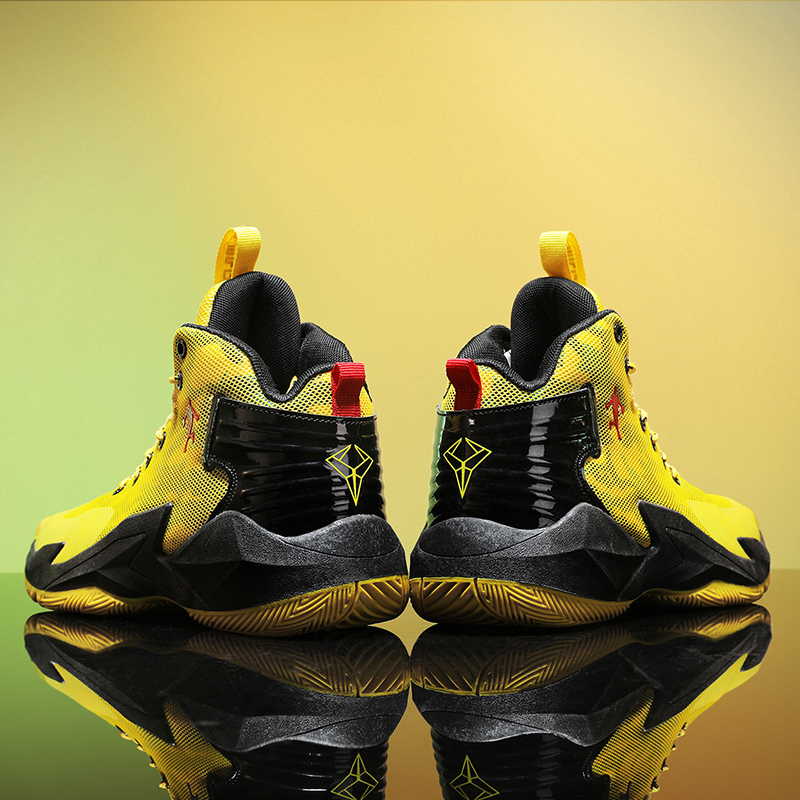 Hot Brand Men Basketball Shoes Kids Sneakers Fashion Yellow Men's Basketball Sneakers Breathable Sport Shoes Men Basket Trainers