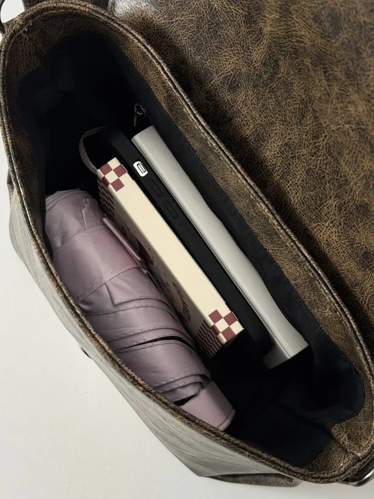 JIAERDI Retro Brown Bottom Bag Womens Retro Handle Pattern Casual Y2k Handbag Womens Harajuku Solid Bolsa 2024 240918