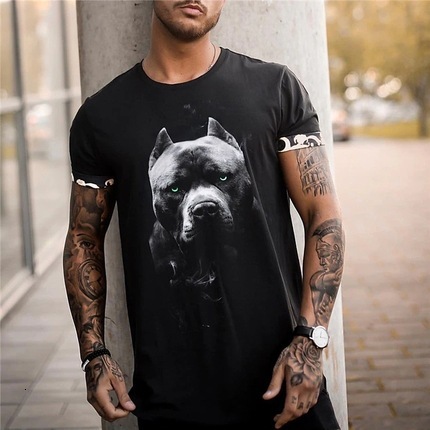Summer 2023 New Night Trend 3D Digital Printing Short sleeved T-shirt for Men