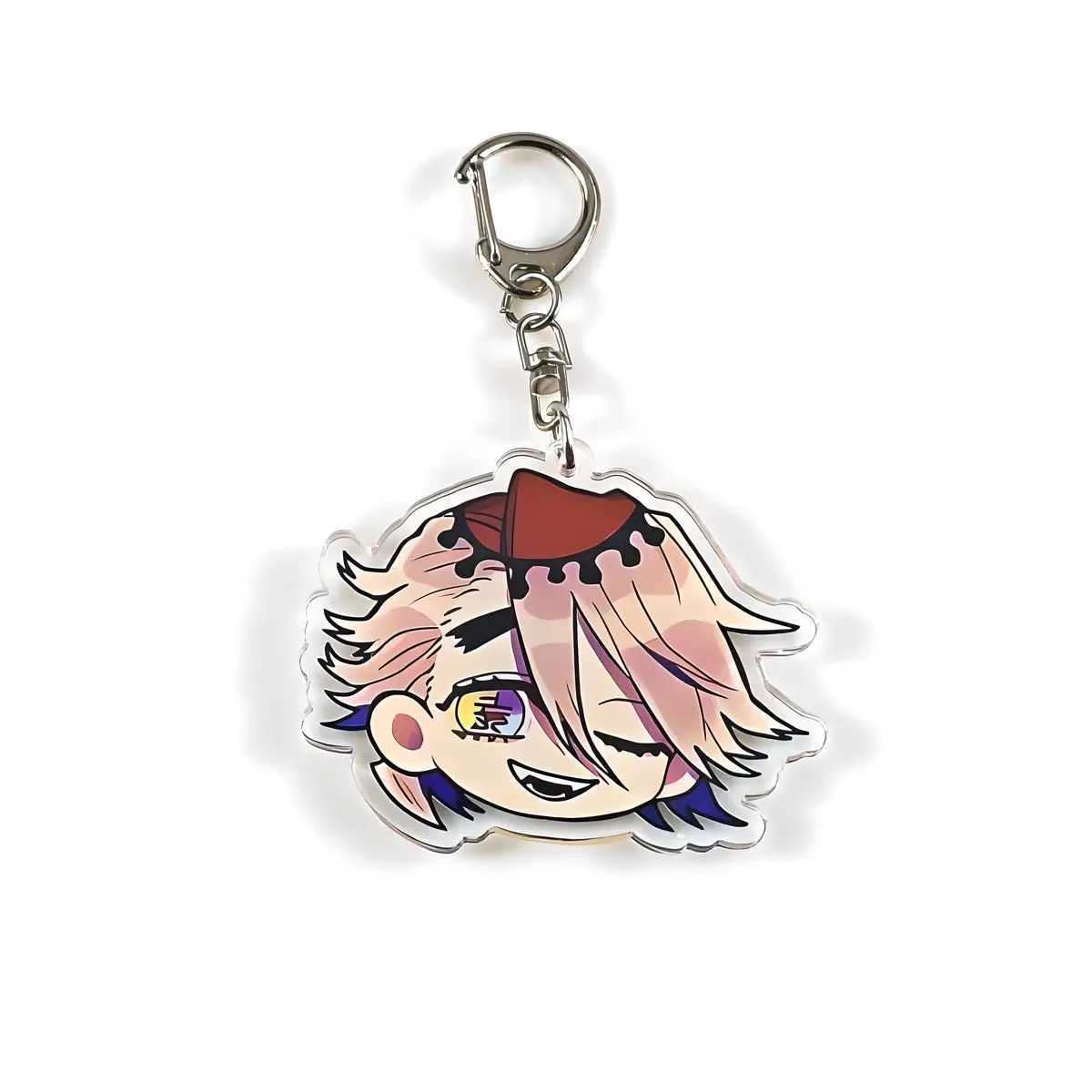 Demon Slayer Acrylic Cartoon Anime Pendant Keychains Holder Car Key Chain Key Ring Phone Bag Hanging Gifts AccessoriesX240919