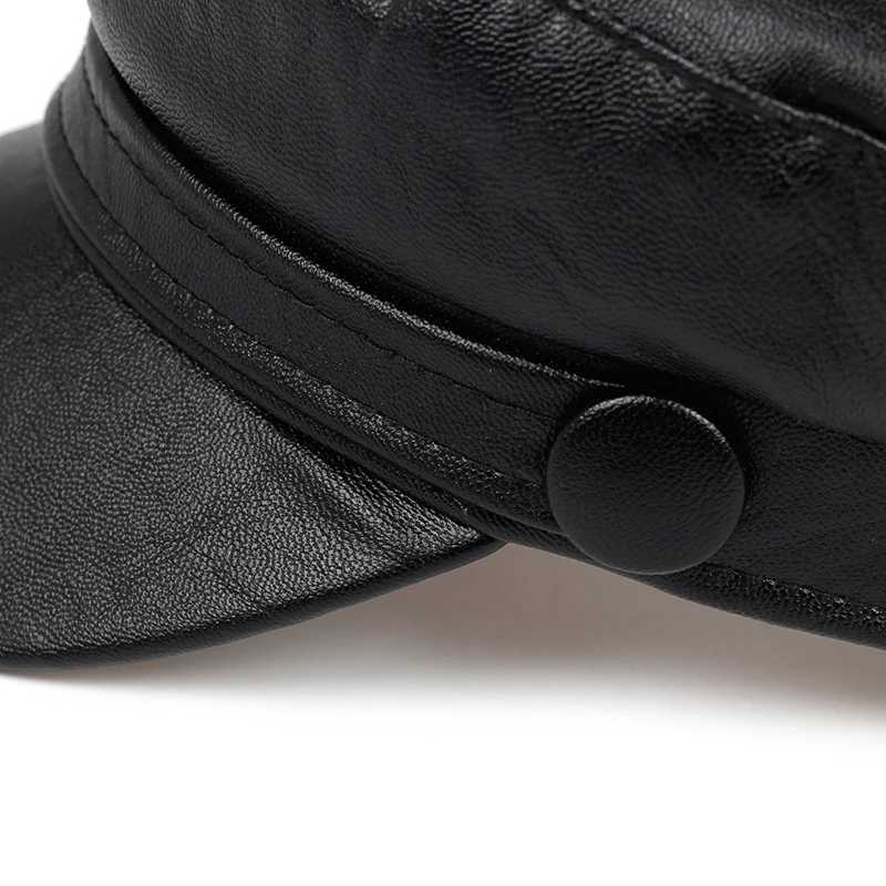 2019 new Korean leather beret fashion ladies hat super fire wild hats high quality outdoor leisure caps hatX240919