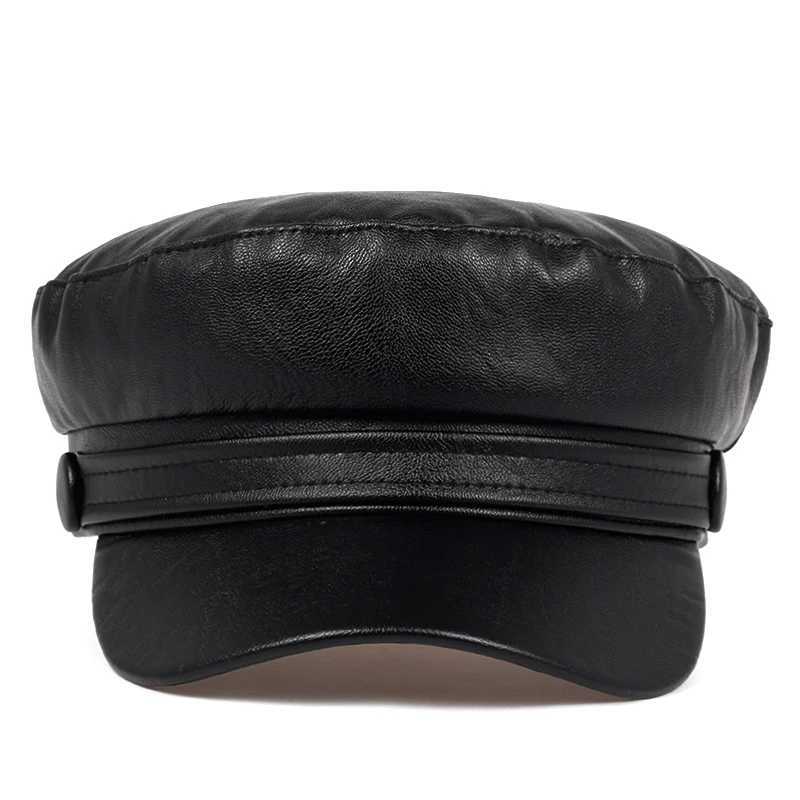 2019 new Korean leather beret fashion ladies hat super fire wild hats high quality outdoor leisure caps hatX240919