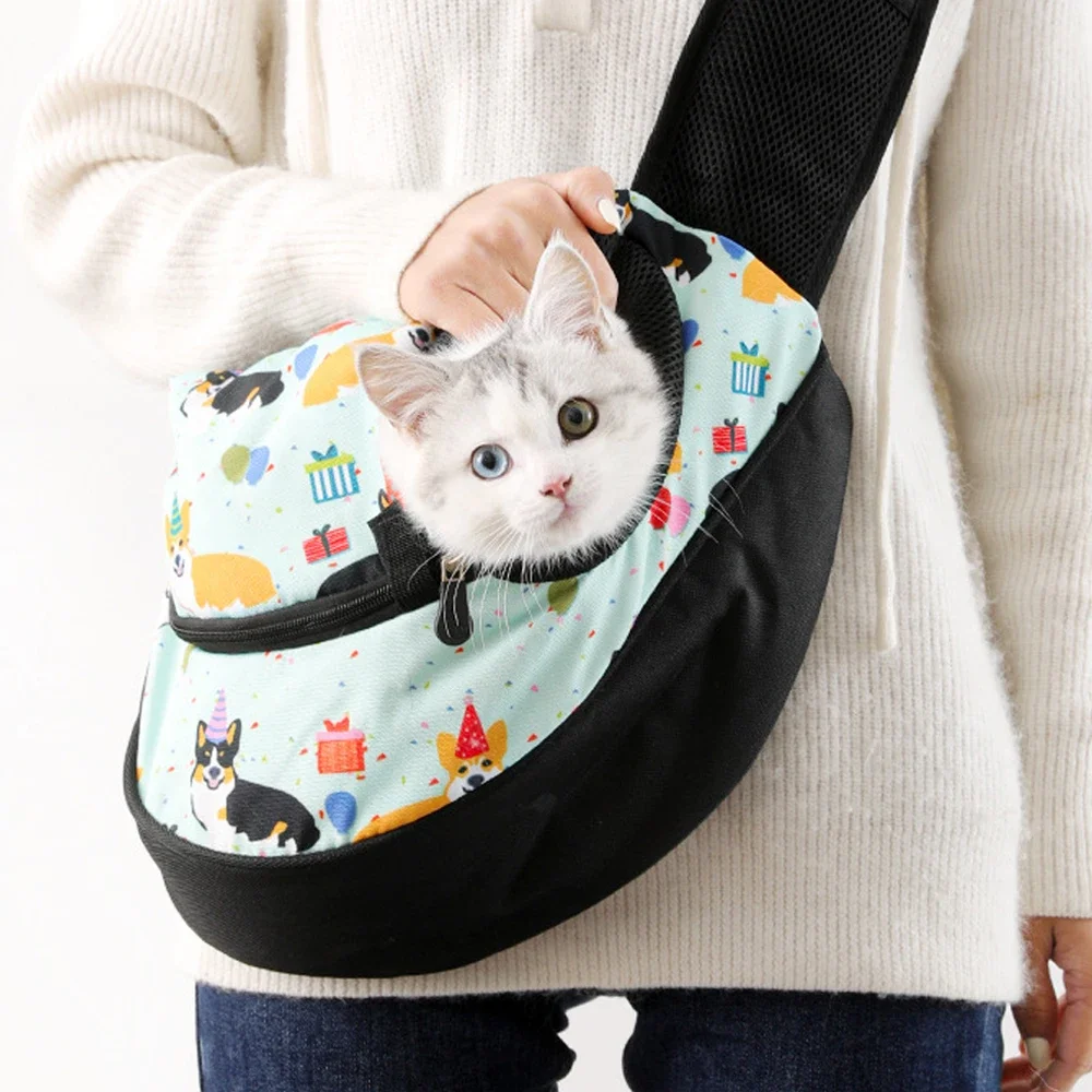 New Stylish Transport Tote Bag Crossbody Shoulder Bag Dog Pet Shoulder Bag Adjustable Cat Carrier Washable Soft and Breathable