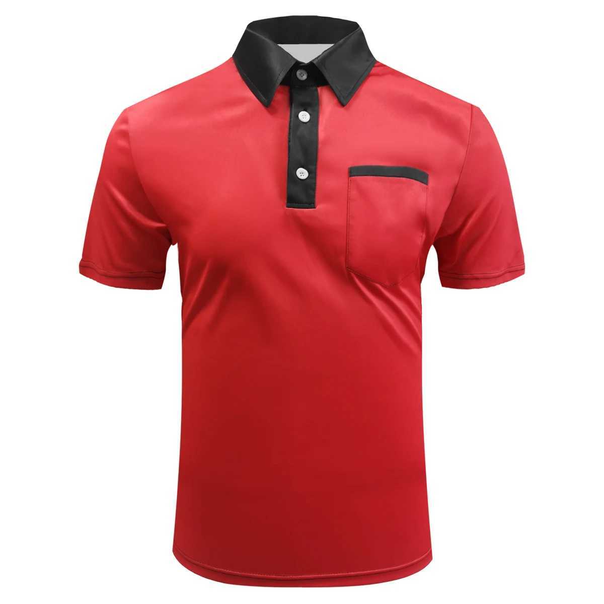 Mens casual outdoor polo mens button polo mens digital printed poloX240920