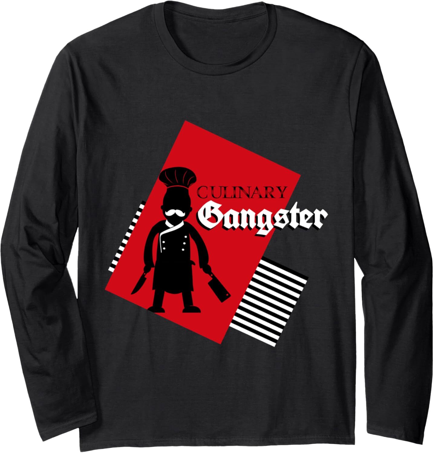 Long Sleeve Shirts for Men sweatshirt Culinary Gangster Funny Cook, Culinary And Chef Gift Long Sleeve Tee Streetwear Casual tops clothes