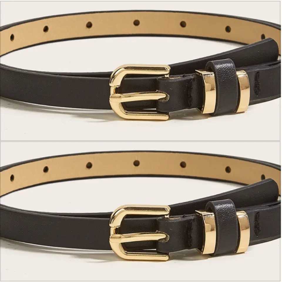 Temperature thin belt Versatile womens needle buckle small belt decoration simple summer leopard pattern womens waist belt W240920