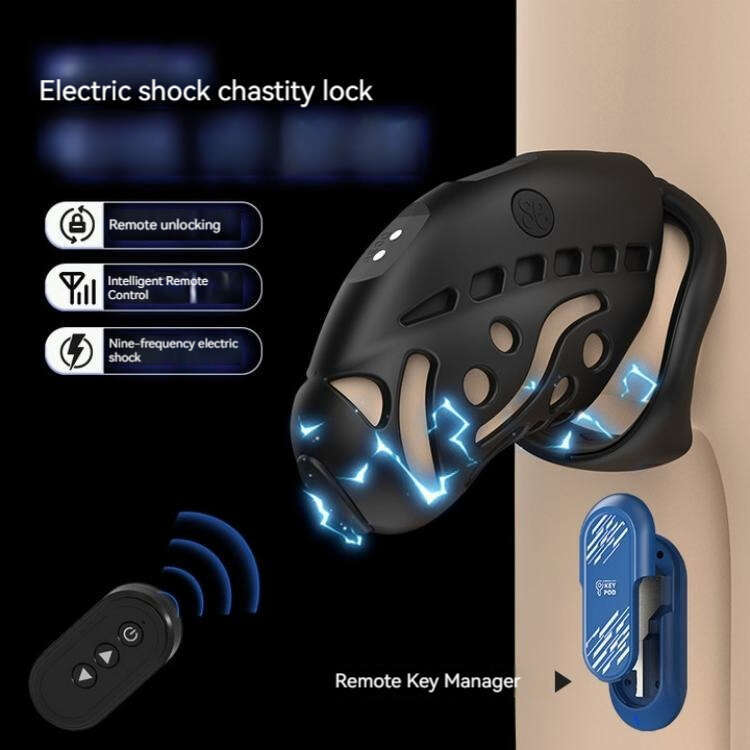 japanese bdsm Intelligent Remote Control Unlocking asceticism Stop jerking off electroshock penis Chastity Cage