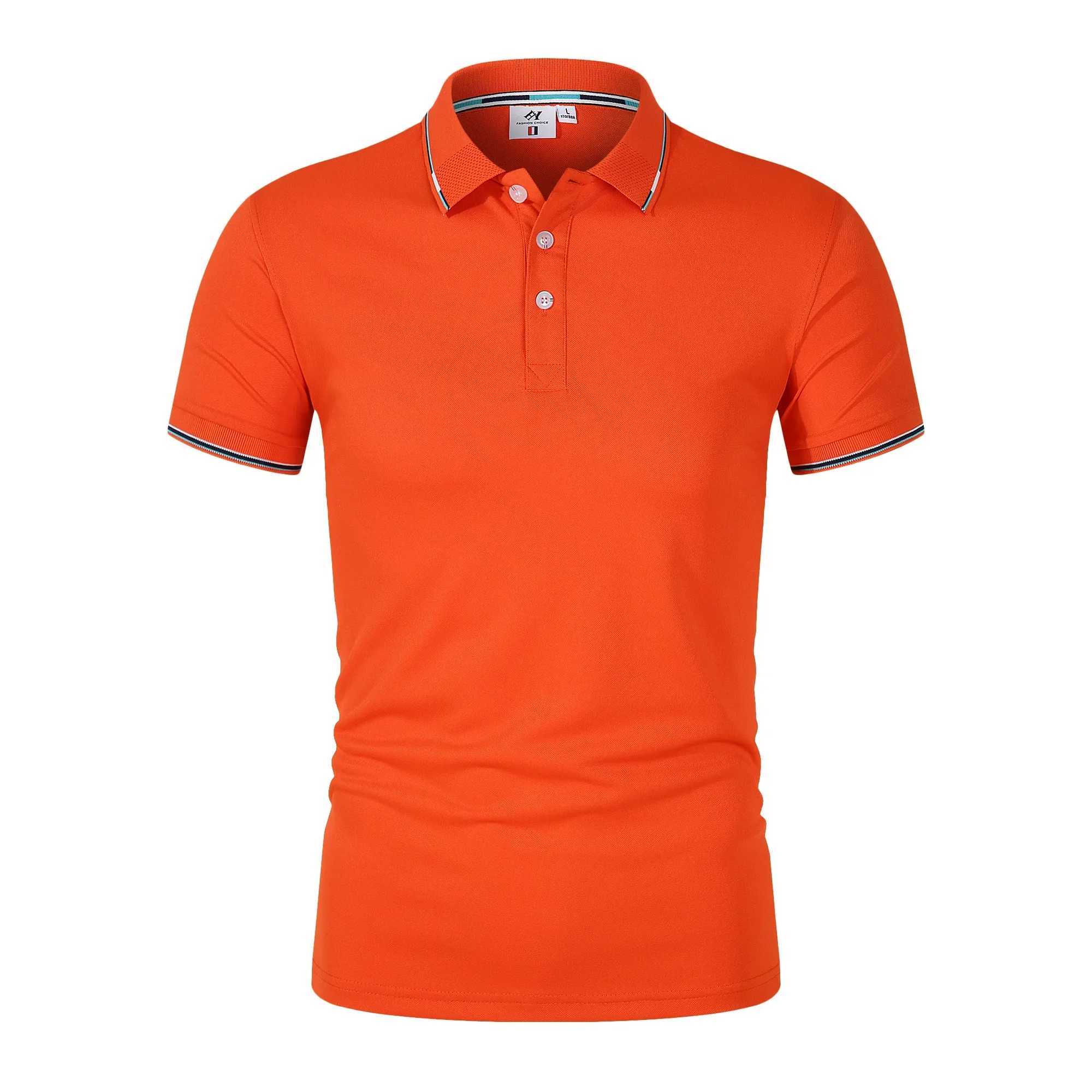 2024 Pink Premium Business Casual High Quality Cotton Summer Slim Fit Tops Mens Polo Shirt Fashion Vintage Short SleevesX240920