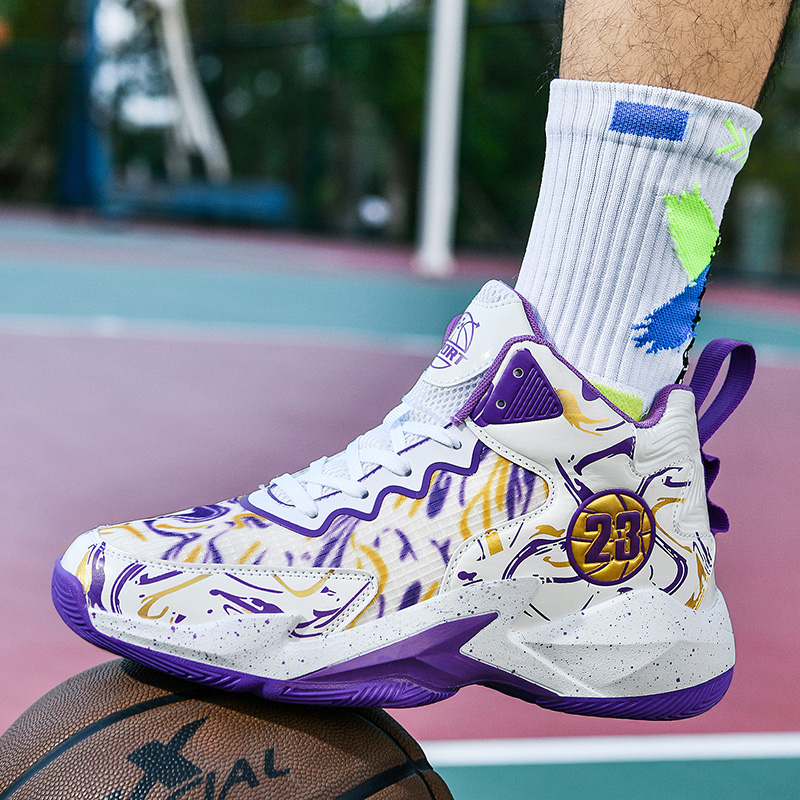 Sports Basketball Shoes Men Breathable Non-slip Air Basketball Sneakers Training Tennis Shoes Casual Street Combat Basket Boots
