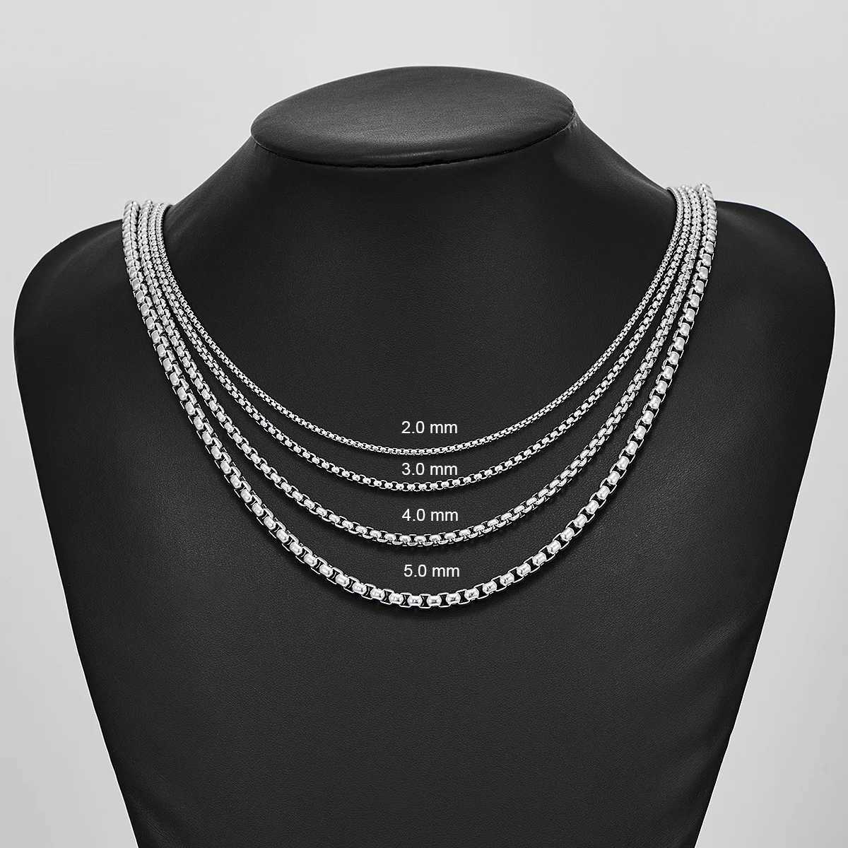 Thickness 2mm/3mm/4mm/5mm/6mm Stainless Steel Link Classic Curb Necklace Chain for Men Women Jewelry 14 to 40 InchesX240919