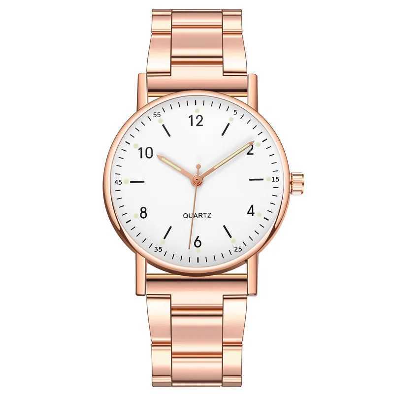 Simple Quartz Wristwatch Ladies Quartz Watch Stainless Steel Luminous Dial Leisure Fashionable Watch Reloj Mujer Montre FemmesX240920