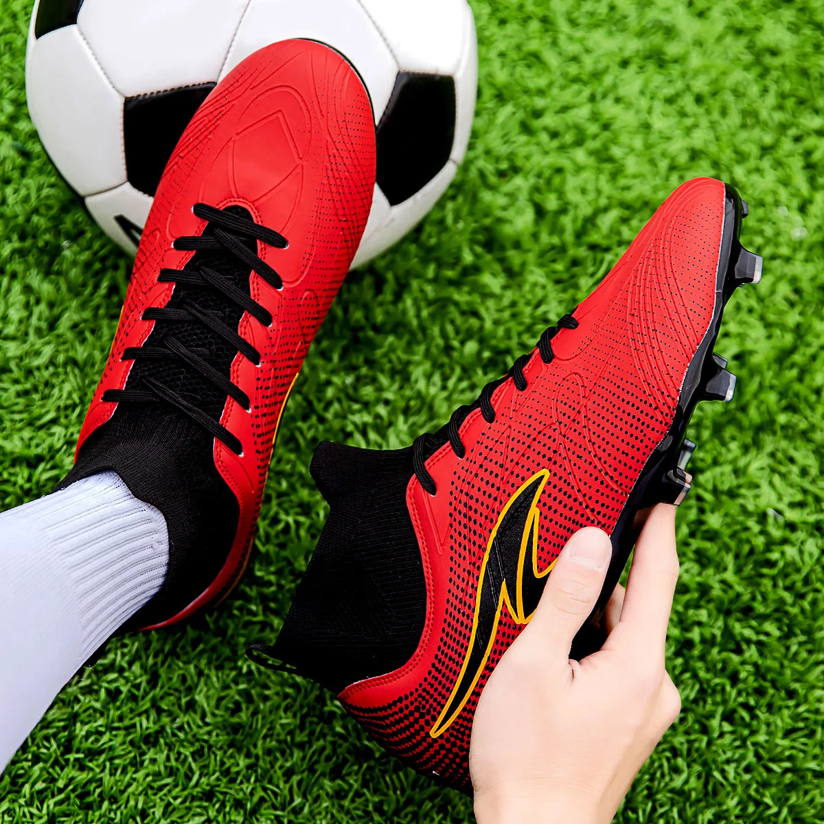 TF/FG Shoes Football Adults Professional High Quality Soccer Cleats Teenager Anti-slip Outdoor Sport Shoes 2024 New Soccer Boots