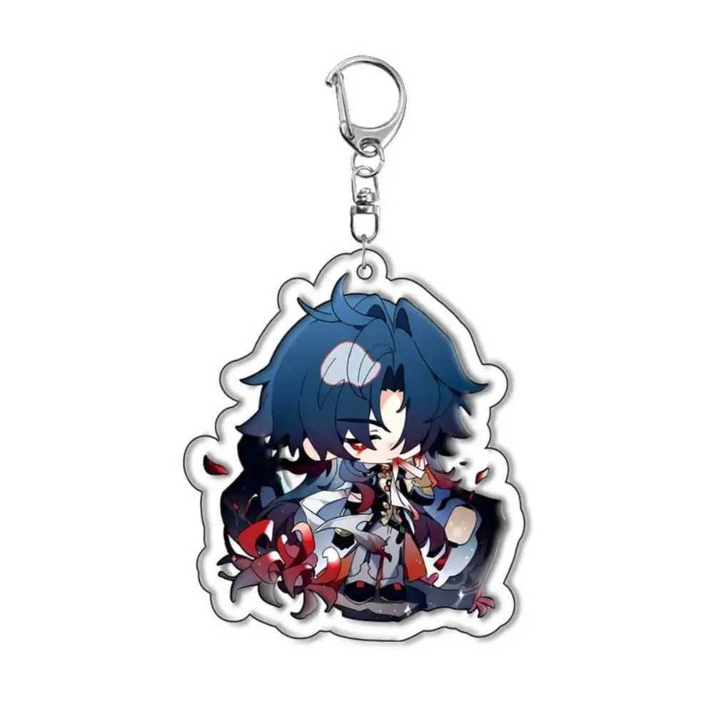 March 7th Honkai Star Rail Keychain New Seele Fuan Xuan Prop Badge Kafka Costume Anime Game PendantX240919