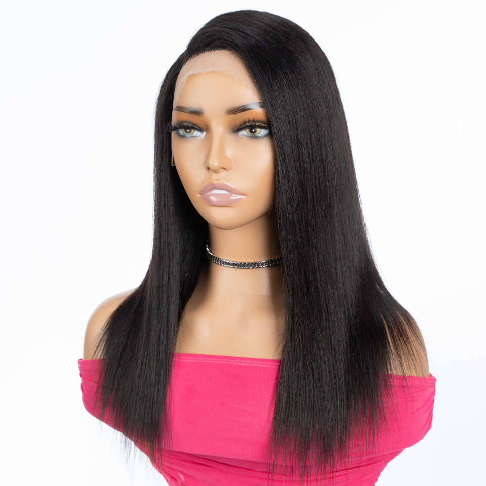 Sleek 16 Inch Straight Human For Women Ready To Wear Real 13X6X1 Front Short Peruvian Hair Lace Wigs