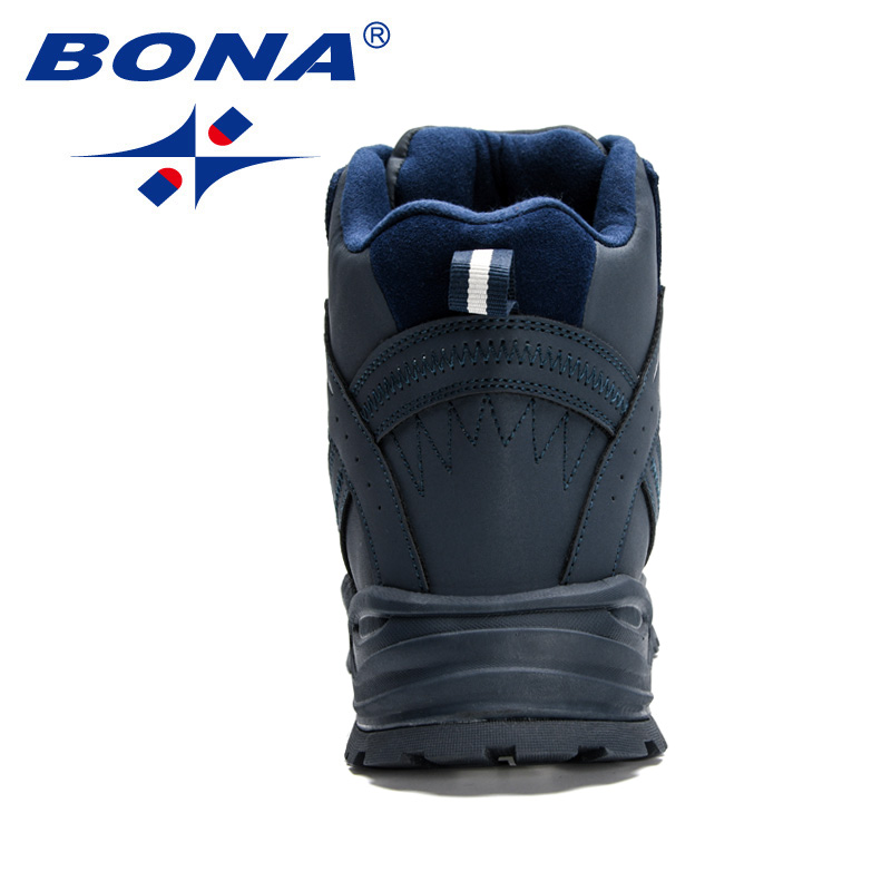 BONA 2024 New Designers Action Leather Climbing & Fishing Men Outdoor Shoes Man New High Top Winter Boots Plush Comfy ad48