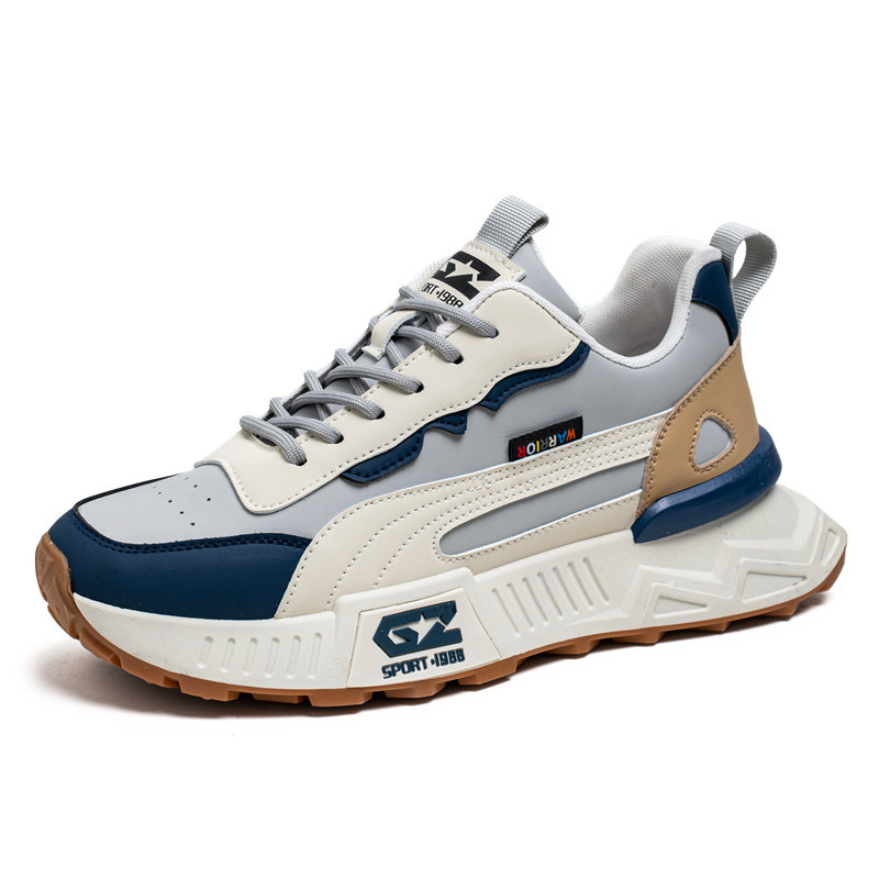 Thick soled height increasing casual sports dad shoes Men's Wear resistant and Anti slip Autumn New Breathable Men's Shoes