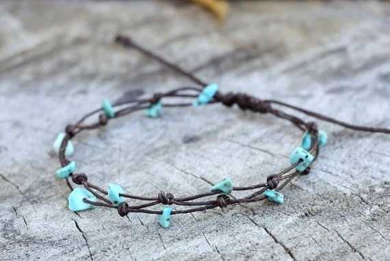 Simple Amethyst Adjustable Anklet Y240920