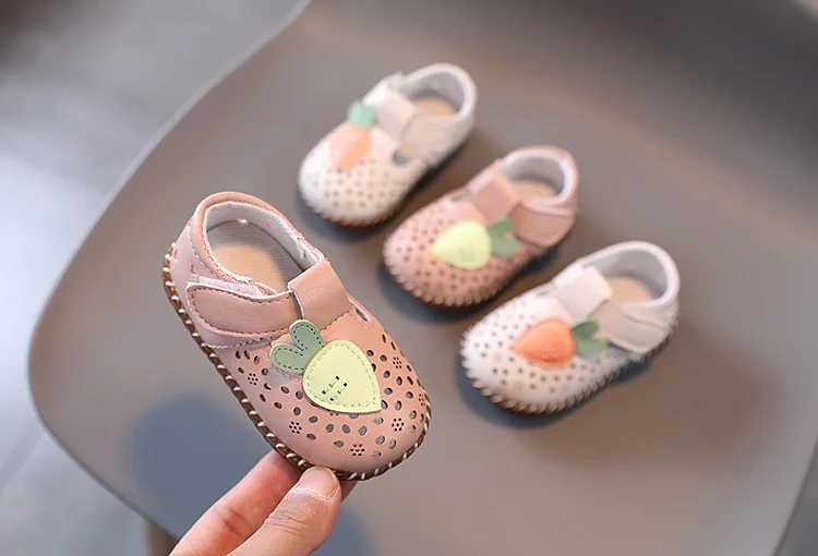 Princess Shoes Girls Shoes Baby Shoes Baby Shoes Toddler Shoes Soft Sole Shoes Tendon Sole Small Leather Shoes Hollow M240920