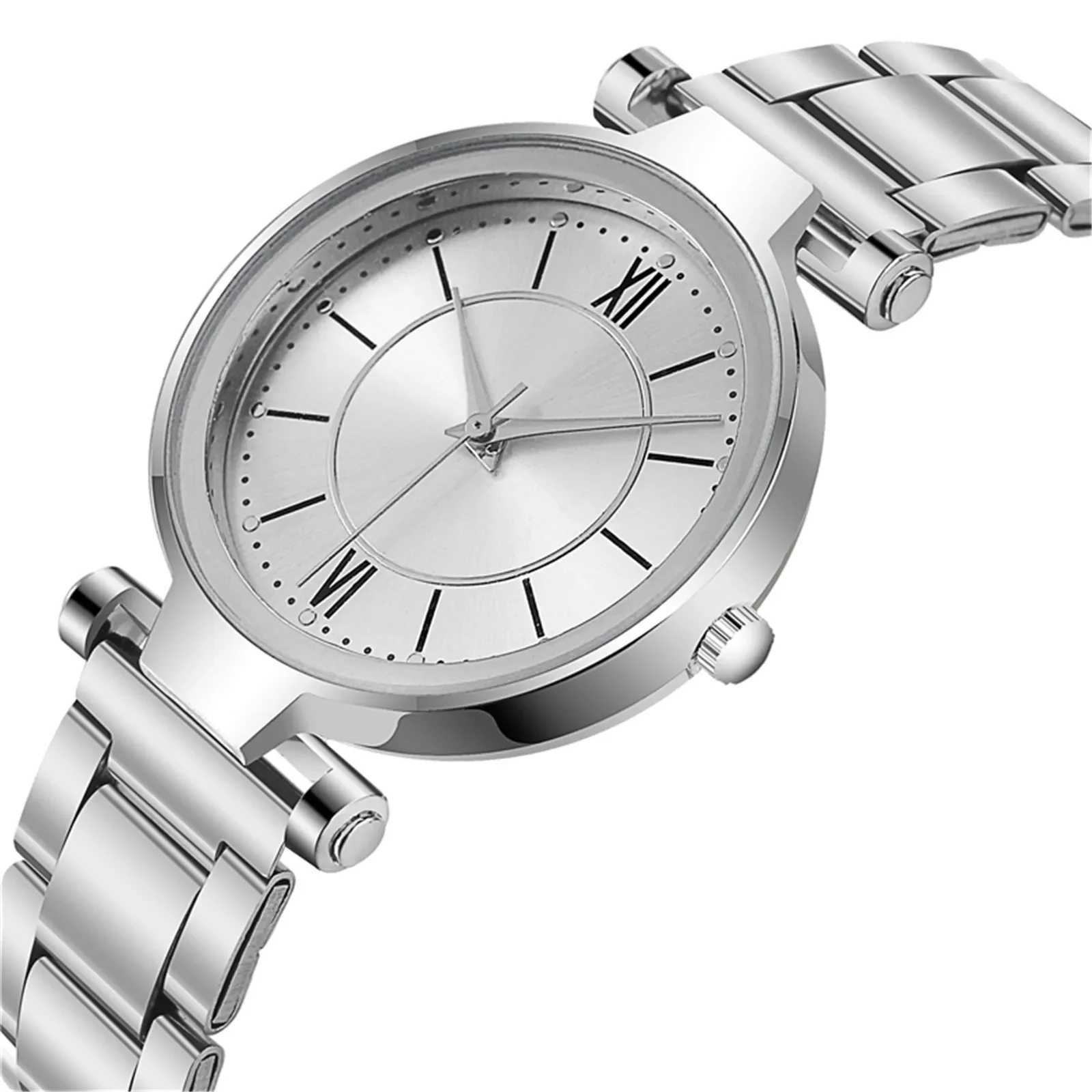 simple female watch for women Casual Ladies Stainless Steel silver Band Strap ladies quartz Watch Analog Wrist WatchX240920