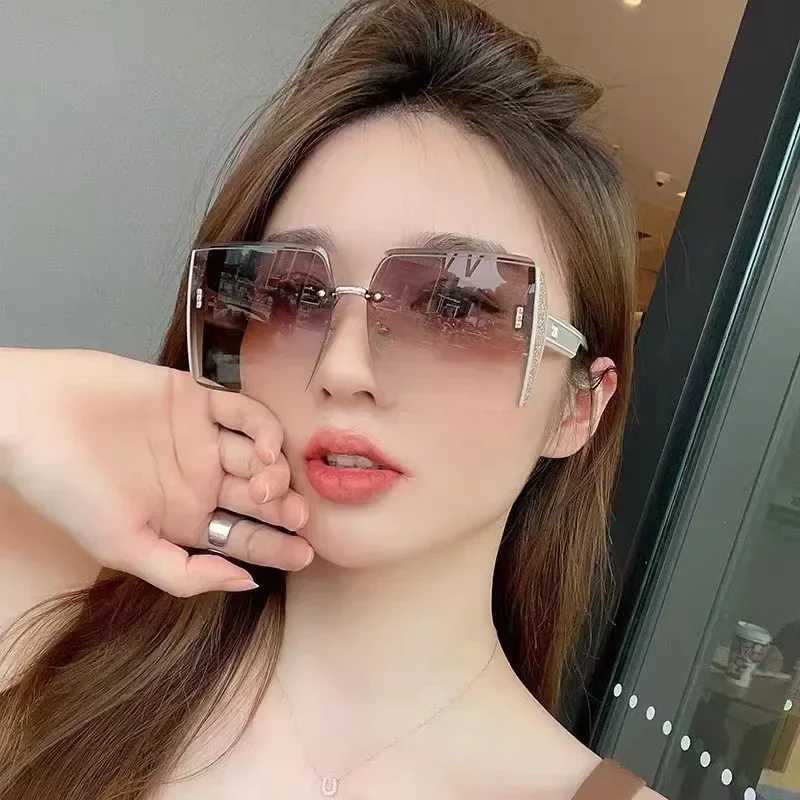 Women Retro Square Sunglasses Classic Vintage Gradient Mirror Frameless Sun Glasses Female Fashion Rimless Oculos De SolX240920