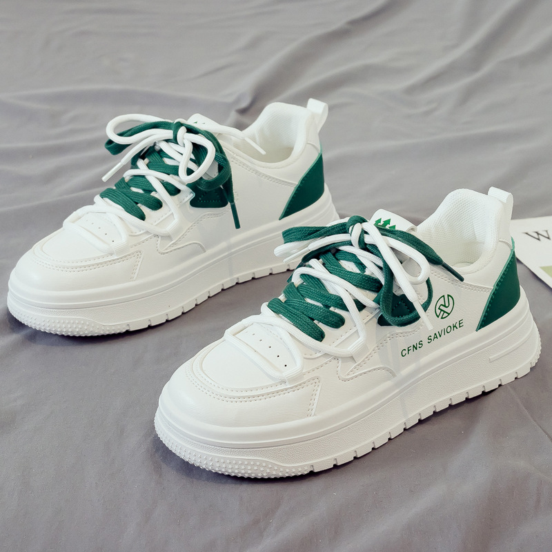 2024 spring new all-matching small white shoes female sports leisure father shoes ins trendy shoe network red
