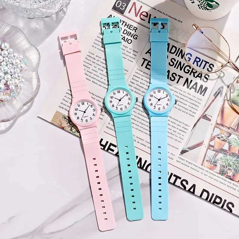 Simple Fashion Quartz Watch for Women Student Wrist Watches Silicone Strap Watch Wholesale Reloj Mujer Elegante Reloj De MujerX240920