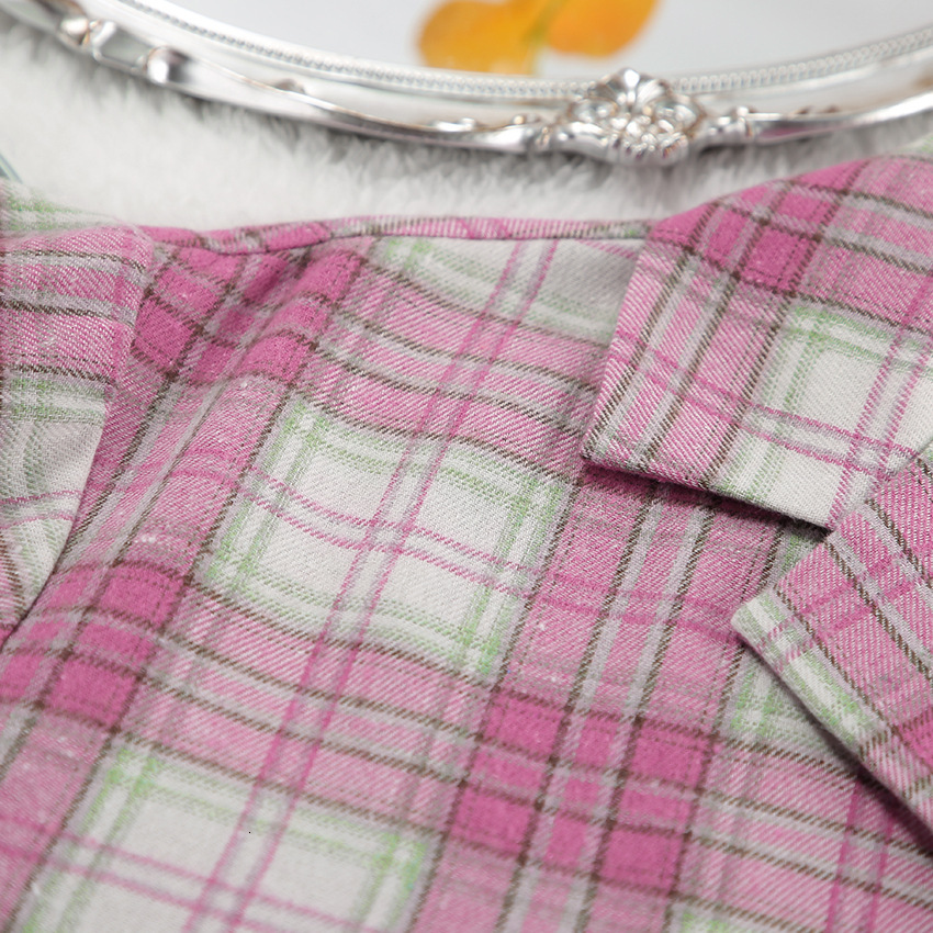 2024 autumn/winter plaid loose sleepwear, long sleeved pants, fashionable casual women's home wear for outerwear