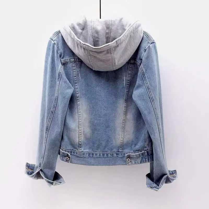 Womens Denim Jackets For Women 2023 Slim Female Coat Autumn Womens Jeans Spring Fashion Woman Bomber Short CoatsX240920