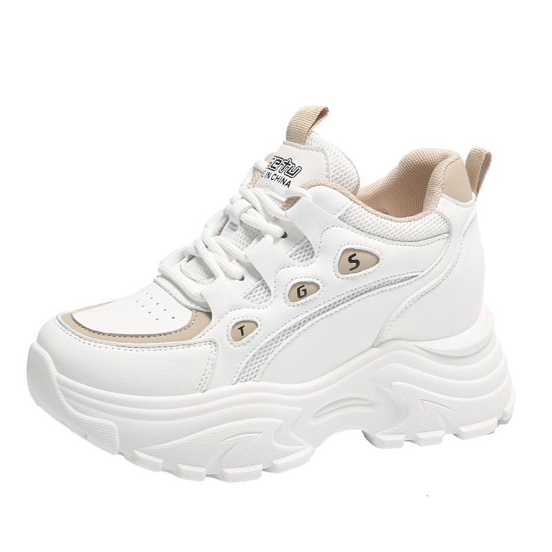 2024 Spring New Inner Heightening Dad Leisure Fashion Sports Women's Versatile Chao Song Cake Thick Sole Shoes