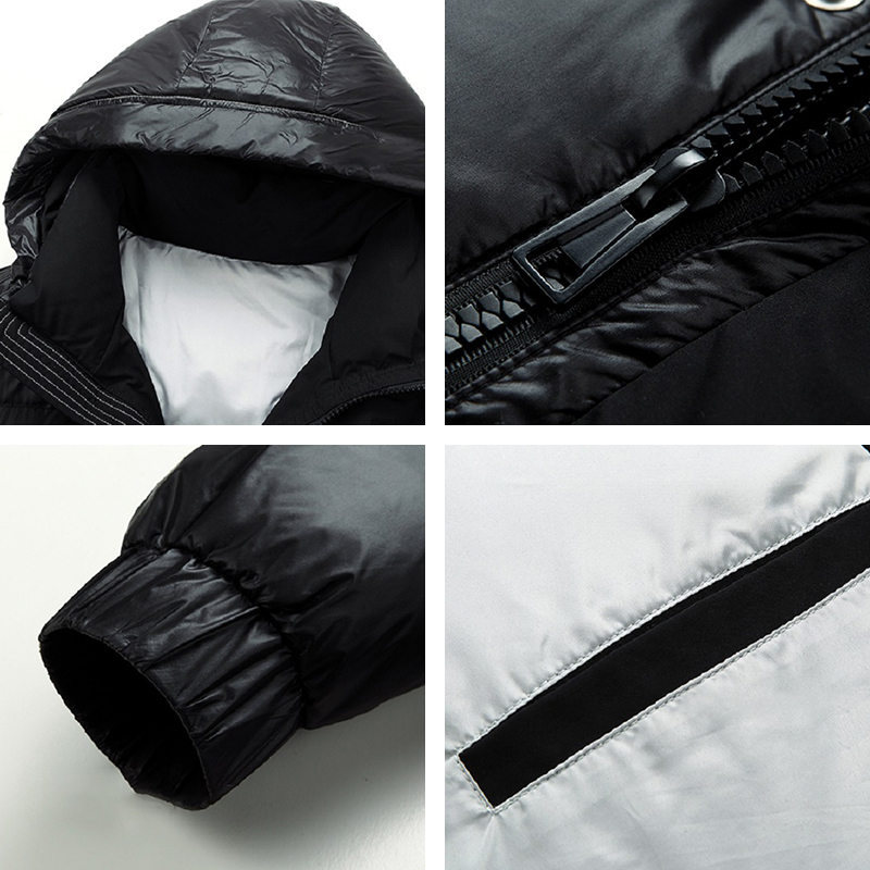 White Duck Down Winter Warm Windproof Hooded Puffer Jacket Men Waterproof High Quality Casual Overcoat Thicken Parkas