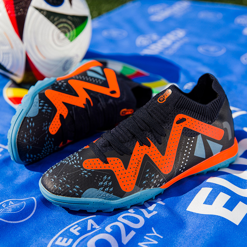 High Quality Mens Soccer Shoes Non-Slip Turf Soccer Cleats for Kids TF/FG Training Football Boots Chuteira Campo 35-45