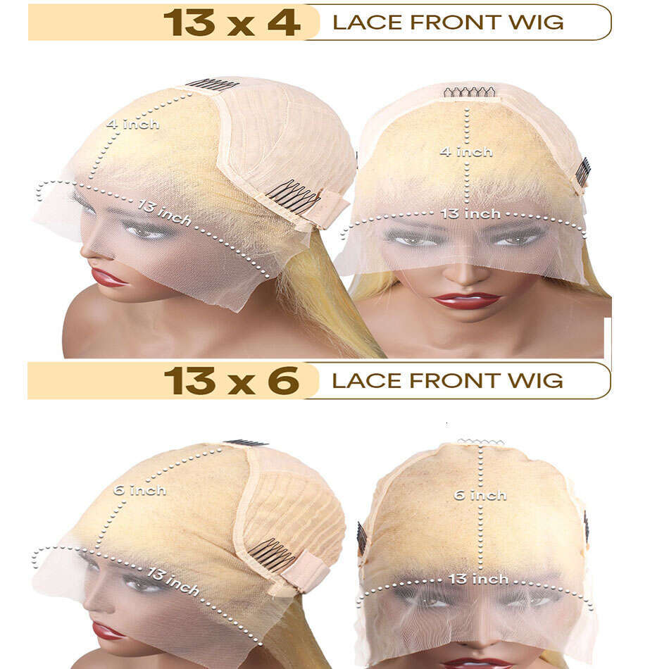 Blonde 613 Frontal 13X6 13X4 Hd Body Wave Human Hair Front Wig 100% Full Lace Wigs
