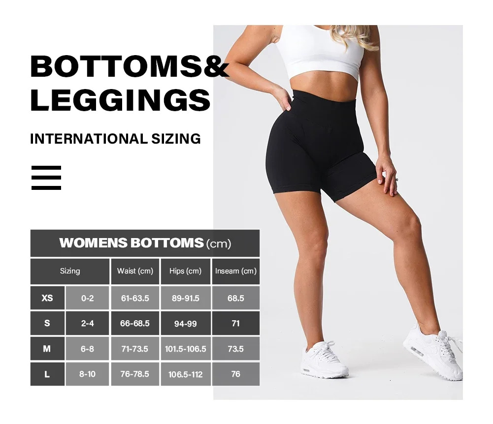 NVG Solid Seamless Shorts Women Silky Lycra Soft Workout Sports Short Legging Fiess Outfits Yoga Pants Gym Wear Knitted