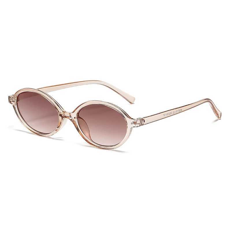 Vintage Oval Frame Sunglasses Fashion Retro Sun Glasses Brand Design UV400 Shades Eyewear Women Goggles FemaleX240920