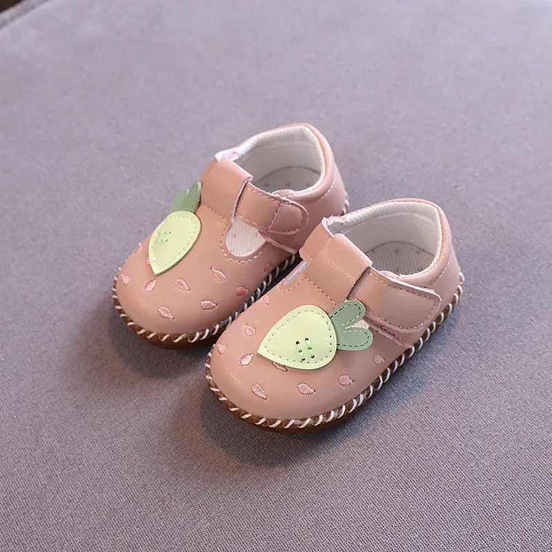 Summer Baby Shoes Carrot Soft Bottom Childrens Cute Leather Shoes Princess Toddler Shoes Non-slip Breathable Non-slip Hot M240920