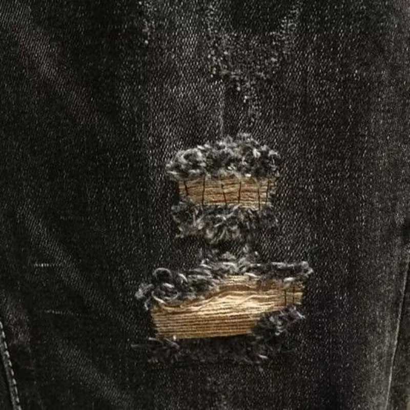 Fashion jeans mens luxury mens fashion ripped denim ultra-thin casual jeans pencil pants denim designer spring autumn boyfriend jeans CL240912