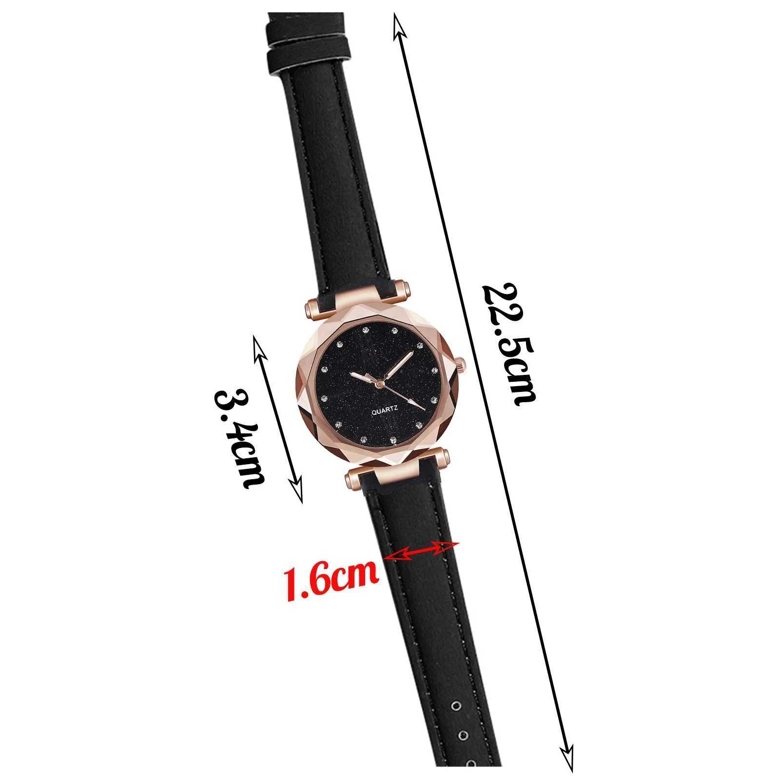 WomenS Wristwatch Stars Little Point Frosted Belt Watch Dotted With Roman Scale Watch Trend Female Watch Leather Strap RelojX240920