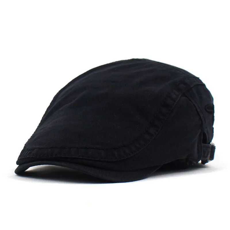 Spring Summer Newsboy Caps Men Cotton Flat Peaked Cap Women Painter Beret Hats 13X240919
