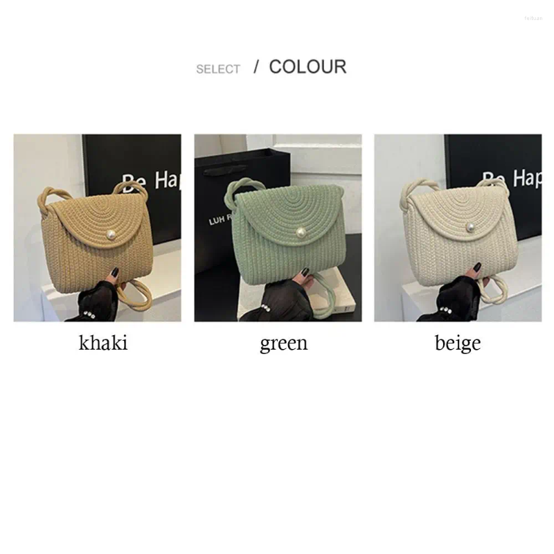 2025 NEW Shoulder Bags Casual Rattan Messenger Bag Large Capacity Handmade Braid Handbags Bohemian Crossbody For Women Girls zhanyishengli