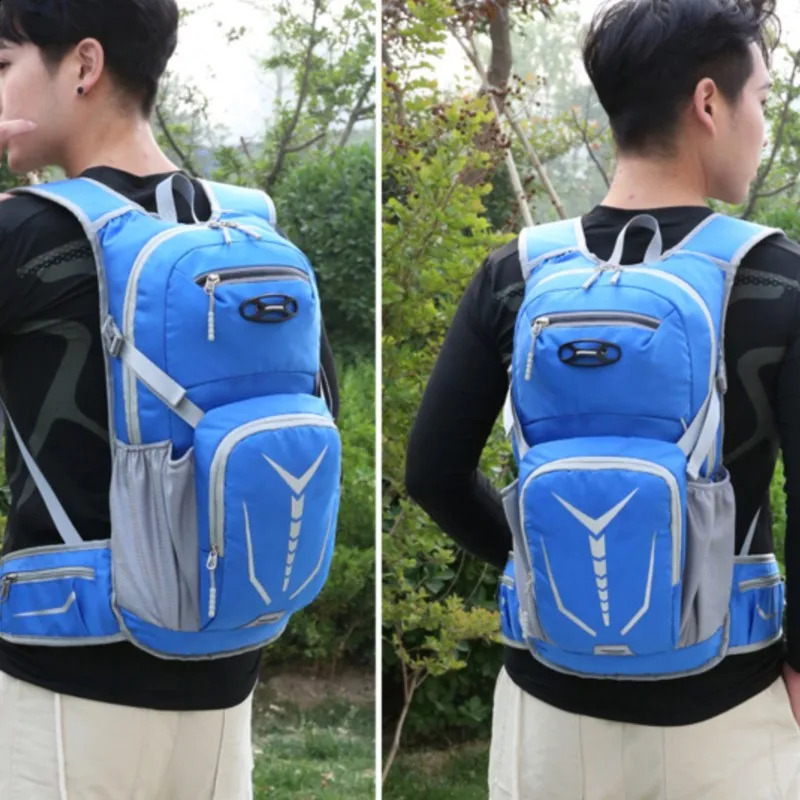 20L bicycle moisturizing backpack mens waterproof outdoor sports hiking MTB Knapsack water bag 240911
