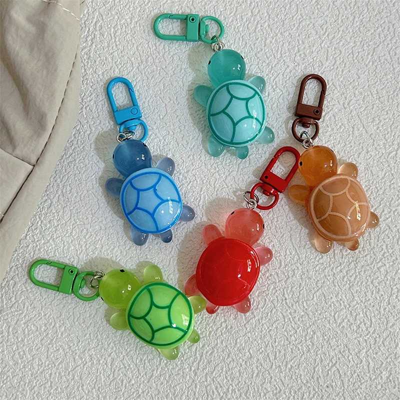 Cartoon Luminous Colored Turtle Pendant Keychain Backpack Hangings Decoration GiftsX240919