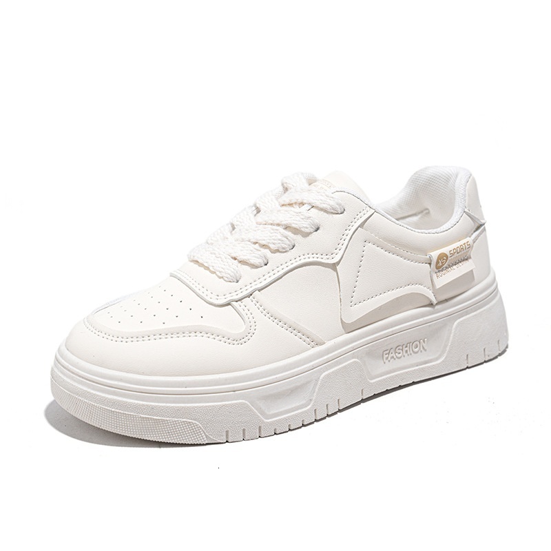Spring versatile student 2024 spring new white women's niche design board shoes 7801