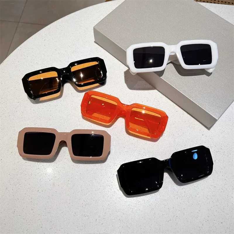 KAMMPT Small Rectangle Hip Pop Sunglasses for Women Fashion Vintage Men Retro Traveling Trend Brand Design Shades EyewearX240920